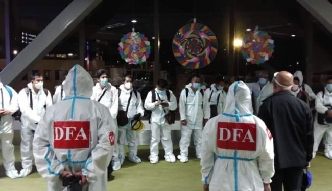 Photos: Stranded Filipino Seafarers Finally Return Home From China After 6 Months