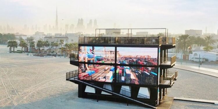 Innovation Sandbox, built to coincide with UAE Innovation Month, was a multi-level structure on Dubai’s Kite Beach that invited visitors on a journey of discovery, showcasing how DP World contributes to the innovation culture in the country and beyond.