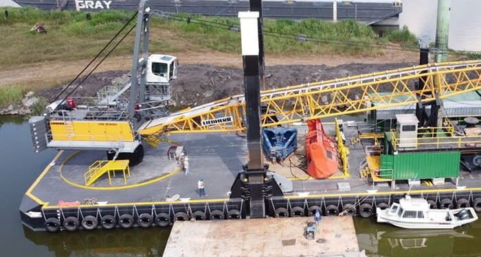 BOY Services provides strolling potato dredge barge image description