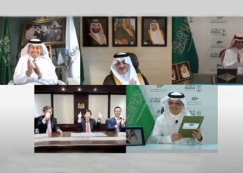 SGP was awarded a 30-year BOT contract in a virtual signing ceremony with the participation of H.E. Eng. Saleh Al-Jasser, Minister of Transport and Chairman of the Saudi Ports Authority; Khaw Boon Wan, Coordinating Minister for Infrastructure and Minister for Transport of Singapore; H.E. Eng. Saad bin Alkhalb, President of Saudi Ports Authority; and Eng. Abdullah Al-Zamil, Chairman of Saudi Global Ports