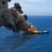 Cargo Ship Catches Fire Off Indonesia's Sulawesi Island, One Killed And Four Missing cargo ship on fire