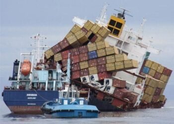 Containers Tumbling Down
