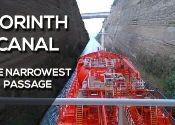 The Corinth Canal: A Narrow Man-Made Shipping Canal