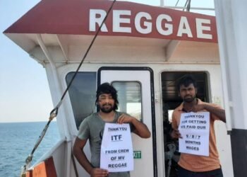 The crew of the MV Reggae were able to recover months of unpaid wages with the assistance of the ITF
