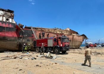 Fire Fighters Beirut Lebanon