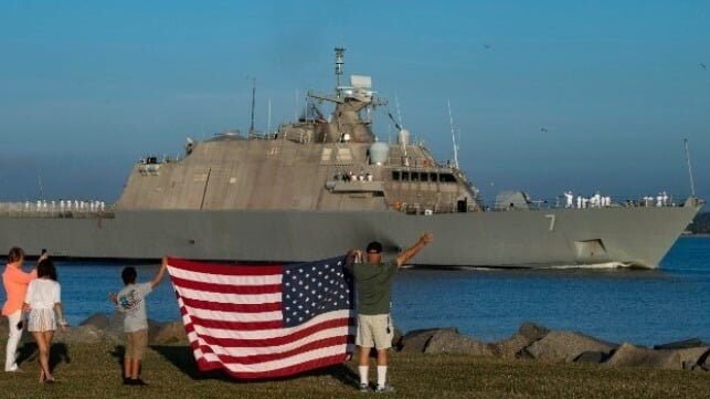 LCS USS Detroit Towed Home After Back- to-Back Engineering Casualties ffgx, lcs, freedom, detroit
