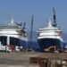 Sovereign And Monarch Cruise Ships At The End Of Their Journey As They Await Scrapping At Turkey