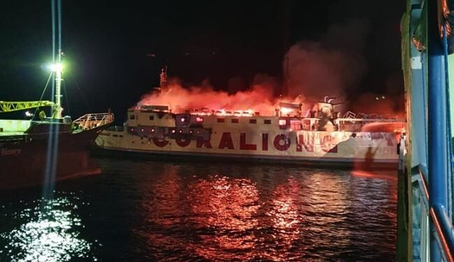 cargoship of Cokaliong Shipoing Lines caught on fire - sunstar cebu