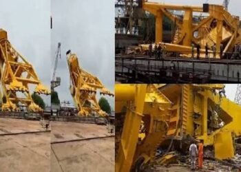At Least 10 Killed In Crane Accident In Hindustan Shipyard Limited (HSL), India