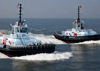 damen port of antwerp tug delivery