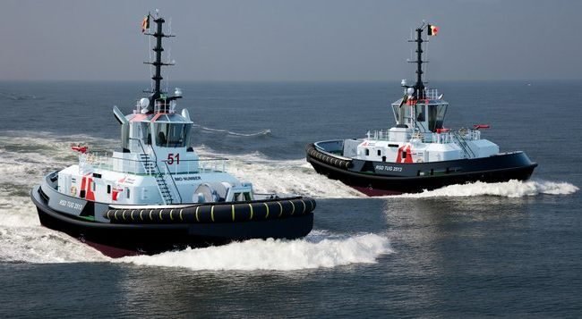 damen port of antwerp tug delivery