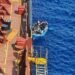 Three travelers saved by Maersk Etienne dive crazy image description