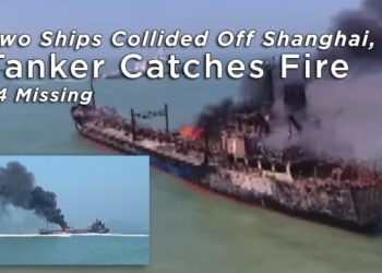 Video: 14 Missing After Two Ships Collided Off Shanghai, Tanker Catches Fire