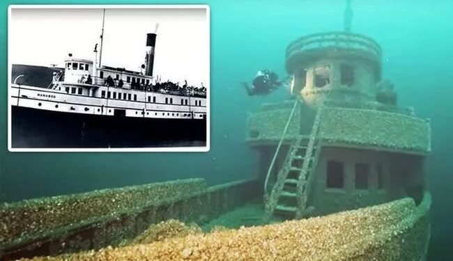 shipwreck of 90-year old cursed ship