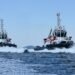 Terminal pull duo gets here in Orkney Islands image description
