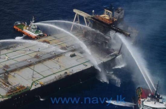 Sri Lanka Douses Another Fire on New Diamond Tanker. Tows it to Deeper Water