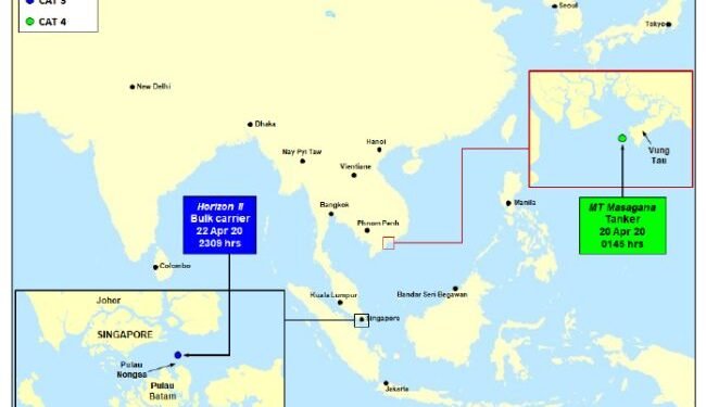 location of incidents ReCAAP