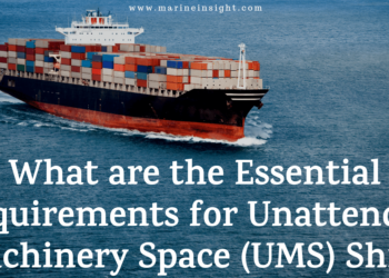 What are the Essential Requirements for Unattended Machinery Space (UMS) Ship?