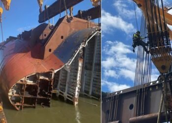 Capsized Golden Ray Salvage Operation Going Slow, To Be Continued Till June
