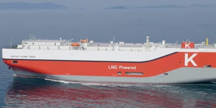 Watch: “K” LINE’s First LNG-Fueled Car Carrier To Accelerate GHG Reduction