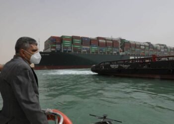 Evergreen Lines Ever Given Grounded In Suez Canal
