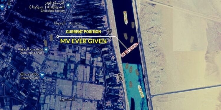 MV Ever Given Suez Grounding