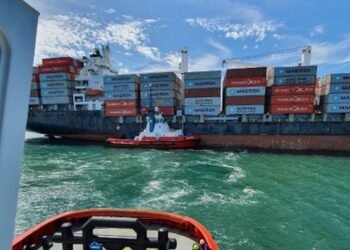 Kotug Provides Salvage Assistance To Container Vessel With Fire In Engine Room