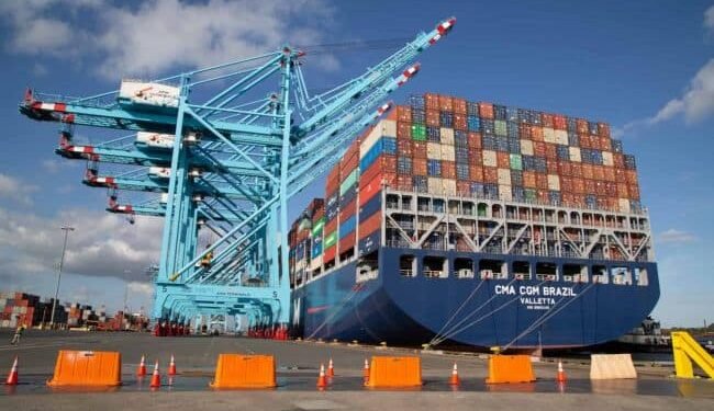 CMA CGM Brazil _ APM Terminals Port Elizabeth receives largest ever ship to call the U.S. East Coast