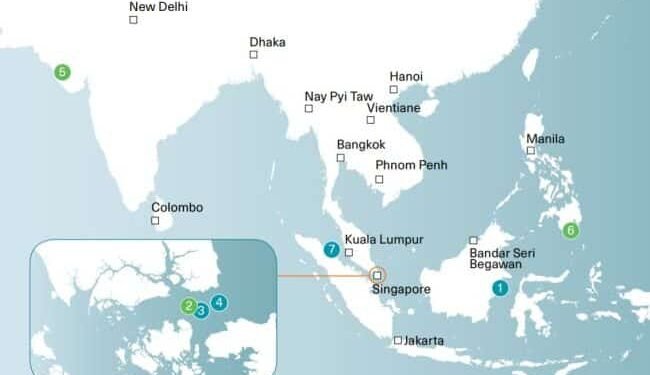 location of 7 Incidents Of Armed Robbery Against In Asia In January 2021 -