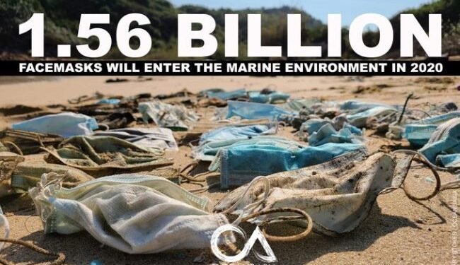 6000 Metric Tons of COVID-19 Masks Have Entered Oceans