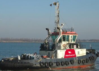 methanol propulsion tug demonstration inland Antwerp