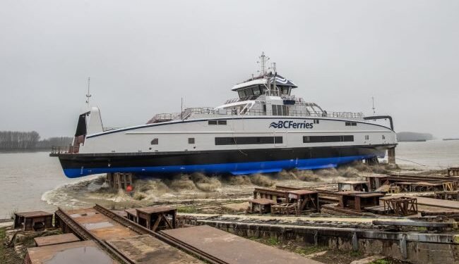 Video: BC Ferries’ Fourth Battery Electric-Hybrid Vessel Launched