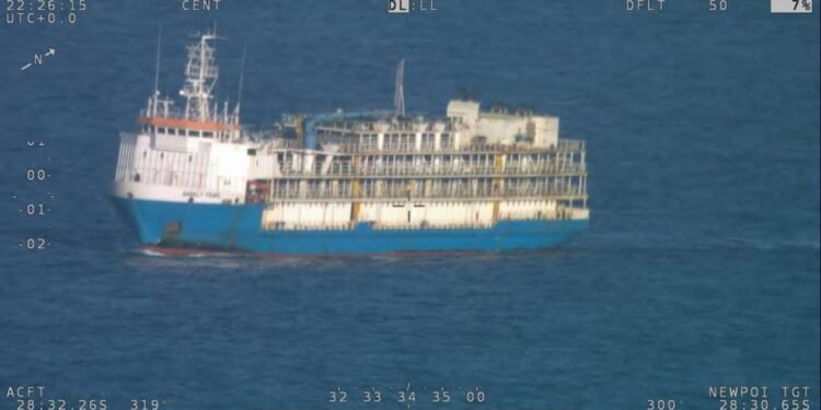 Livestock Carrier Runs Into Trouble Off Western Australia Livestock Carrier Runs Into Trouble Off Western Australia