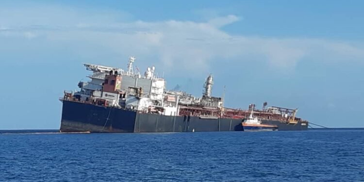 Photo Shows FSO Nabarima With Severe List Off Venezuela