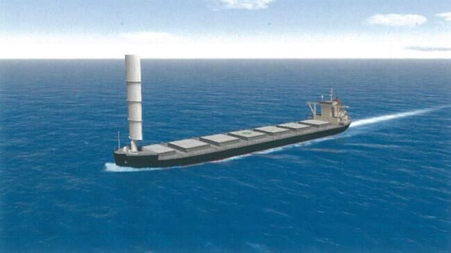 MOL Signs Deal For Using Coal Carrier Equipped With Hard Sail Wind Power Propulsion System