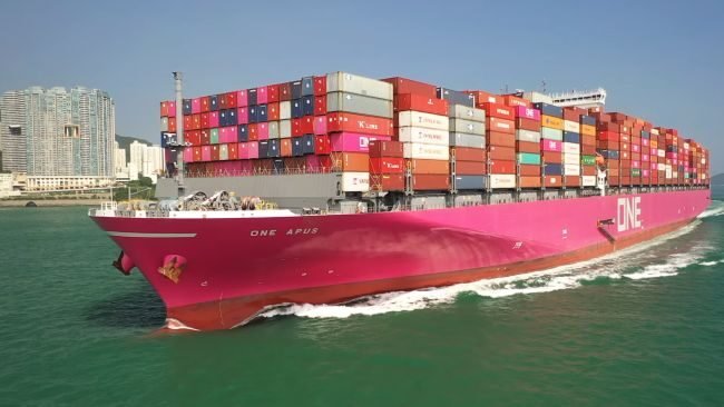Container Ship ONE APUS Loses Containers At Sea Due To Rough Weather Container Ship ONE APUS Loses Containers At Sea Due To Rough Weather