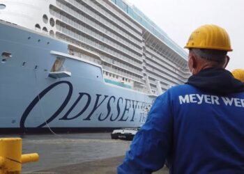 Watch: Royal Caribbean’s First Quantum Ultra Class Ship ‘Odyssey Of The Seas’ Leaves Building Dock