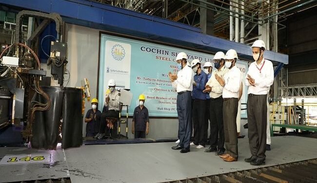 CSL Holds Plate Cutting Ceremony Of Two Autonomous Electric Vessels For Asko Maritime AS