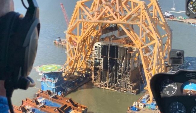 Watch: Responders Remove Section Eight Of MV Golden Ray Wreck Responders Remove Section Eight Of MV Golden Ray Wreck