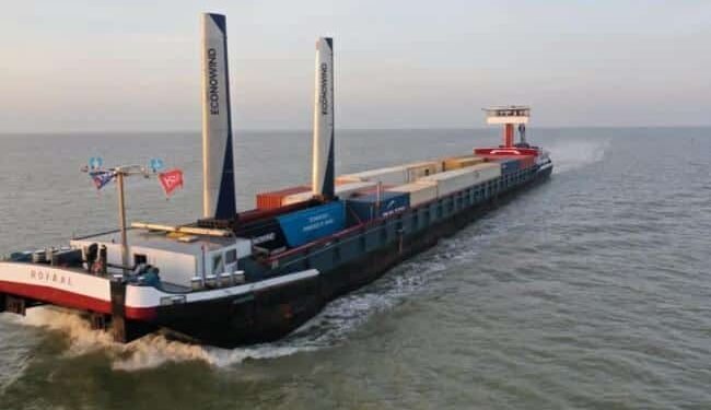 Container Barges To Have Wind In Their Sails