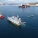 Containership Maersk Launceston and Greek Minesweeper Collide Off Piraeus