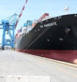 Cracked Containership Leaking Oil at Bayonne, New Jersey Terminal