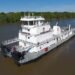 Conrad Shipyard provides 6,000 hp Canal Barge towboat image description