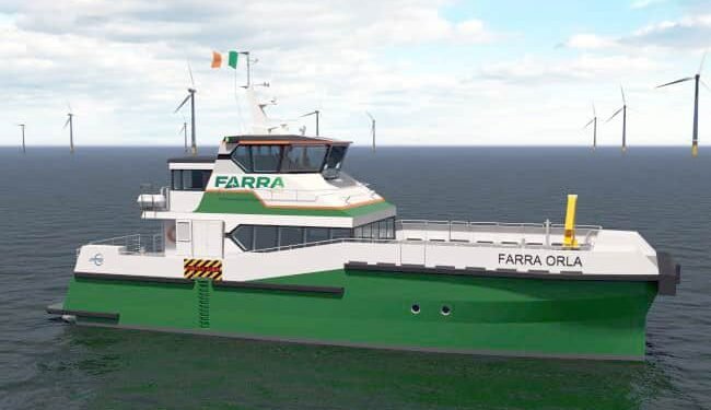 Ireland’s First Catamaran Wind Farm Service Craft Under Construction