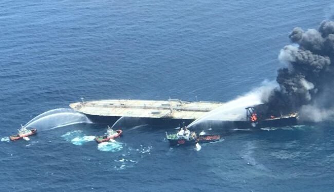 Greek Captain Of Fire-Damaged ‘MT New Diamond’ Fined $64972 By Sri Lankan Court