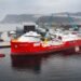 Photos: Ulstein Launches Next-Gen Cable Laying Vessel ‘Nexans Aurora’