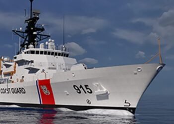 Forward end of Offshore patrol cutter