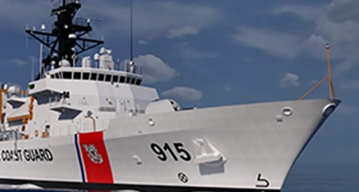 Forward end of Offshore patrol cutter