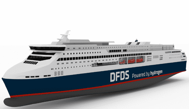 DFDS Partnership Aims To Develop Hydrogen Ferry Whose Only Emission Is Water