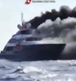 Watch: 17 Rescued as Yacht Engulfed in Flames Sinks Off Italy Watch: 17 Rescued as Yacht Engulfed in Flames Sinks Off Italy